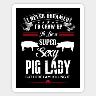 Pig Lady Sticker